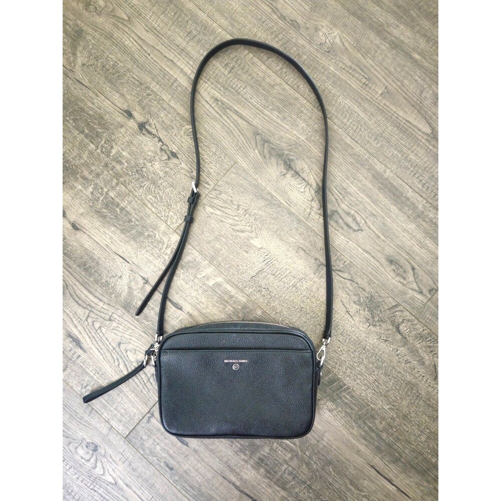 Michael Kors Jet Set Charm Small Pebbled Leather Camera Crossbody Bag - Pristine